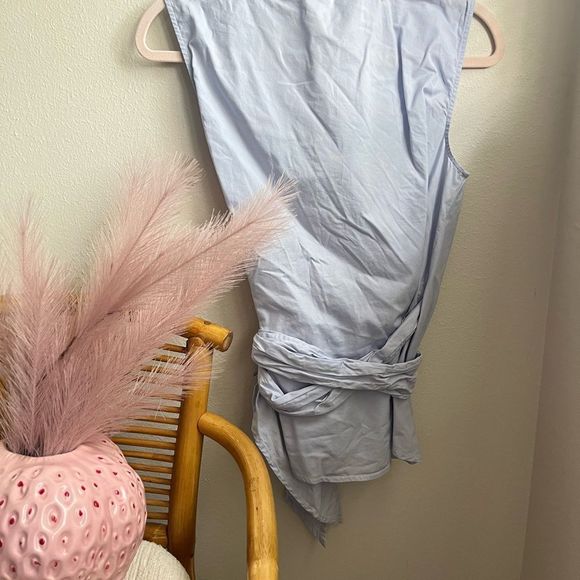 Small/medium Saks Fifth Avenue/WAYF minimalist blue top - Picture 6 of 8